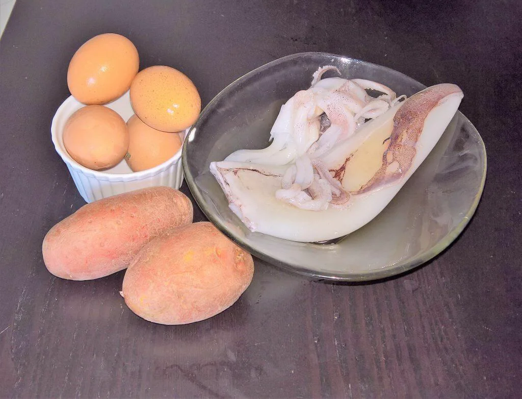 frittata di calamari e patate